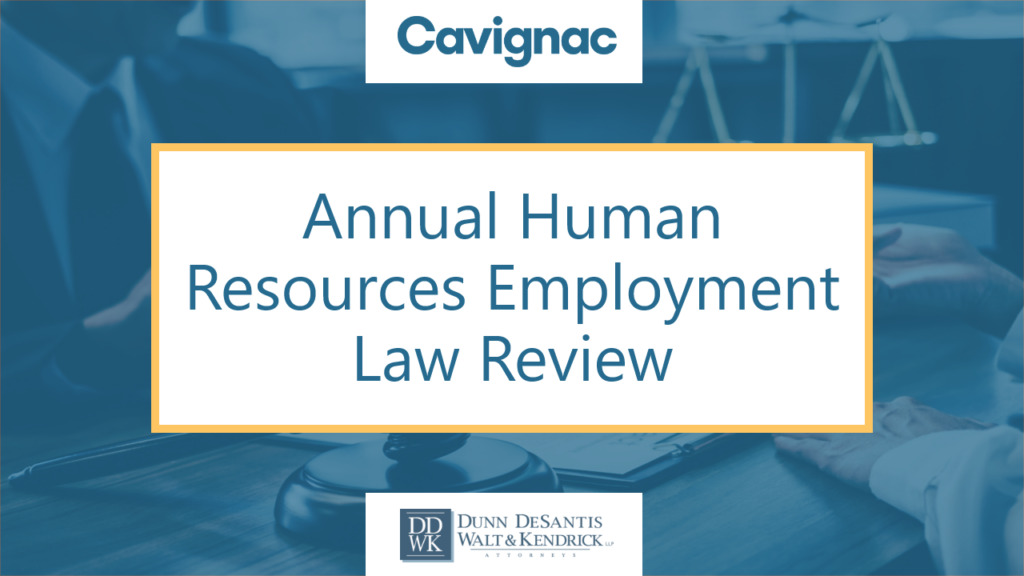 Annual Human Resources Employment Law Review Graphic
